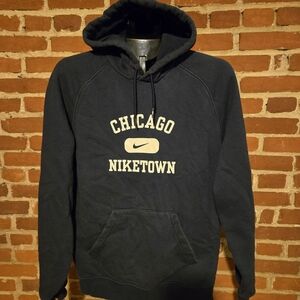 Nike Chicago Niketown Hoodie Men’s Medium Blue Pullover Sweatshirt
